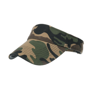 Spring and summer new military camouflage empty top hat tennis hat