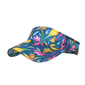 Spring and summer new products vacation printed empty top hat tennis hat