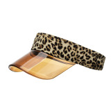 New leopard print top hat for spring and summer, golf cap, sun hat