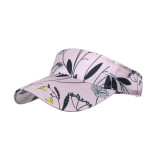Spring and summer new products vacation printed empty top hat tennis hat