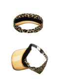 New leopard print top hat for spring and summer, golf cap, sun hat