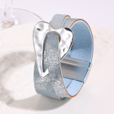 Love brushed bracelet, women's leather bracelet, PU leather bracelet