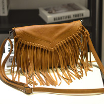 Trendy girl Ha Xi tassel bag, fashionable single shoulder crossbody bag