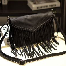 Trendy girl Ha Xi tassel bag, fashionable single shoulder crossbody bag