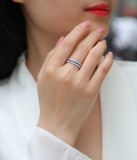 New 925 Silver Ring Children's Synthetic Colored Gemstone Moissanite Ring
