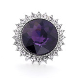 20MM design snap button metal  rhinestone multicolor
