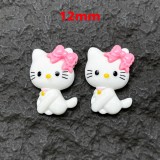 New Cute Cartoon KT Cat Resin DIY 12mm snap button