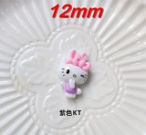 Little Cat Cartoon DIY  resin 12mm snap button