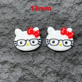 New Cute Cartoon KT Cat Resin DIY 12mm snap button