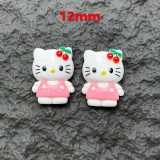 New Cute Cartoon KT Cat Resin DIY 12mm snap button