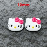 New Cute Cartoon KT Cat Resin DIY 12mm snap button