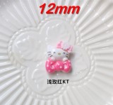 Little Cat Cartoon DIY  resin 12mm snap button