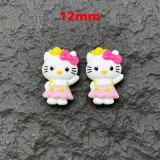 New Cute Cartoon KT Cat Resin DIY 12mm snap button