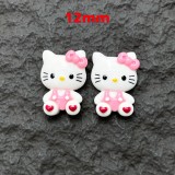 New Cute Cartoon KT Cat Resin DIY 12mm snap button