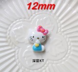 Little Cat Cartoon DIY  resin 12mm snap button