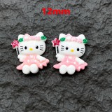 New Cute Cartoon KT Cat Resin DIY 12mm snap button