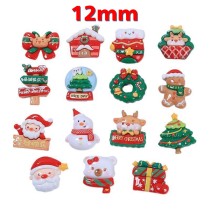 12MM snap button Christmas Deer Santa DIY Resin