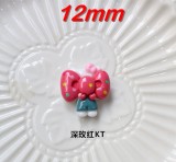 Little Cat Cartoon DIY  resin 12mm snap button