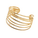 20MM SNAP BUTTON Bangle Wide geometric line stainless steel bracelet for women