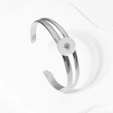 20MM SNAP BUTTON Bangle Stainless steel bracelet for women