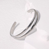20MM SNAP BUTTON Bangle Stainless steel bracelet for women