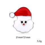 Christmas 20mm snap button Alloy  rhinestone