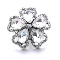 Flower 20mm snap button