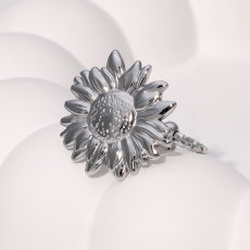 Flower Sunflower Gold Plated Stainless Steel Ring Adjustable