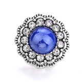 20mm snap button Alloy  rhinestone acrylic