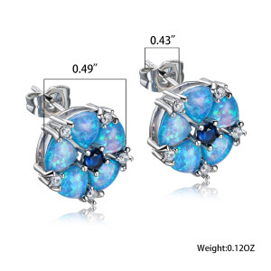 Australian Treasure Flower Ear Nails rhinestone