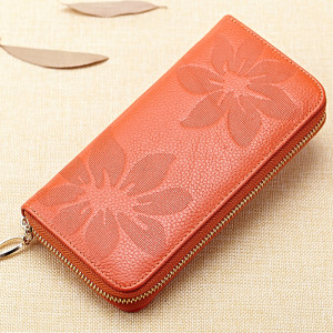 Head layer cowhide women's wallet long wholesale genuine leather