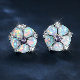 Australian Treasure Flower Ear Nails rhinestone
