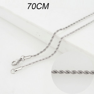 70CM Stainless steel fashion rope chain fit all jewelry