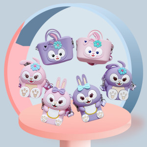 New Star Dailu Children's Bag Cute Little Princess Silicone Cross Shoulder Bag