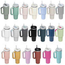 New 1200ML 40oz handle car 304 double-layer insulated large capacity outdoor water cup