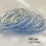 10pcs/ lot 2mm Rhinestones Sparkling Elastic Bracelet silver-plated