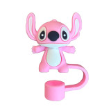 New Cute Stitch 10mm cartoon straw cap dust stopper STANLEY cup accessories straw cover