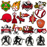 Baseball series sports hole shoes, flower shoe buckles DIY accessories
