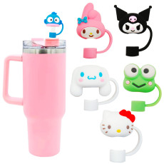 10mm cartoon KT cat straw cap dust stopper STANLEY cup accessories straw cover