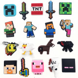 Minecraft Cartoon Hole Shoes Flower Buckle Game DIY