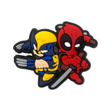 New Deadpool Wolverine Cave Shoes, Flower Shoes, Buckle Soft Rubber DIY