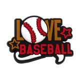 Baseball series sports hole shoes, flower shoe buckles DIY accessories