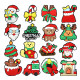 New Christmas Santa Claus PVC Soft Rubber Shoes Flower Shoe Buckle DIY Decoration