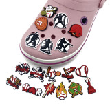 Baseball series sports hole shoes, flower shoe buckles DIY accessories