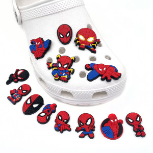 New superhero cartoon hole shoes, flower shoes, buckle soft rubber DIY decoration