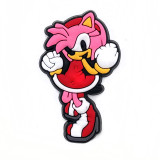 Game Cartoon Sonic Hole Shoes Flower Shoes Buckle Soft Rubber DIY Decoration