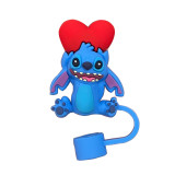 New Cute Stitch 10mm cartoon straw cap dust stopper STANLEY cup accessories straw cover