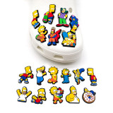 New Simpson's Cave Shoes, Flower Shoes, Buckles, Soft Rubber DIY Accessories