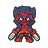 New Deadpool Wolverine Cave Shoes, Flower Shoes, Buckle Soft Rubber DIY