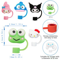 10mm cartoon KT cat straw cap dust stopper STANLEY cup accessories straw cover